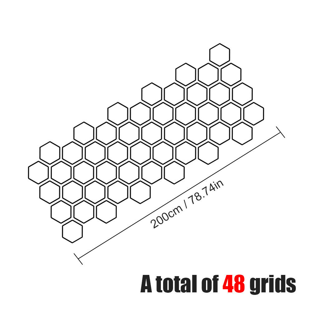 Creative Open Style Auto Graphics Honeycomb Decor Tuning Car Side Sticker For Audi Benz Universal Cars