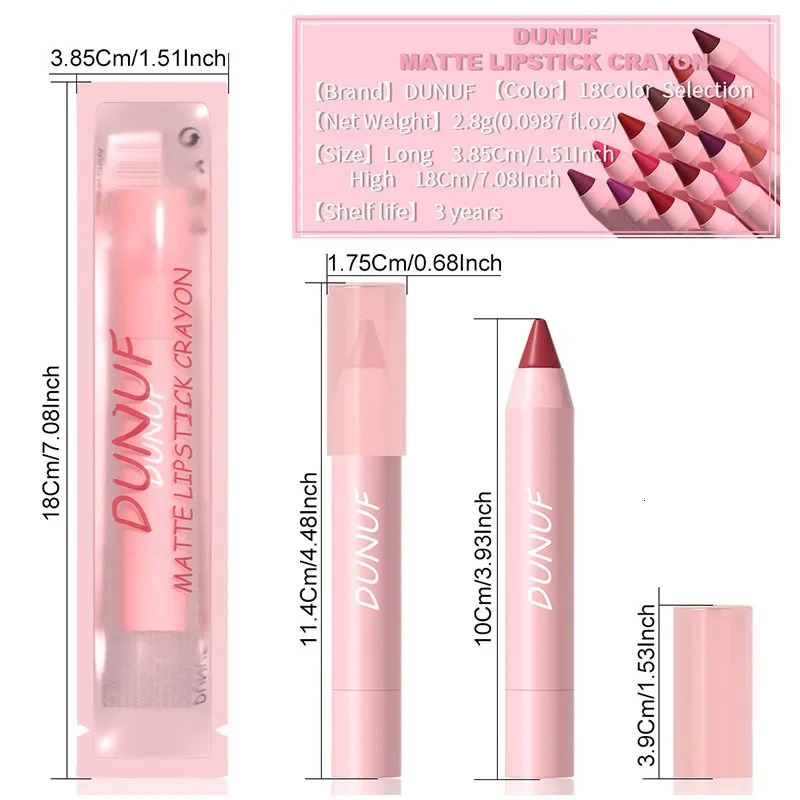 Nude Brown Lip Liner Lipstick Pencil 18 Color Matte Red Contour Tint Labial Makeup Waterproof Lip Contouring Crayon Pen Cosmetic i240621