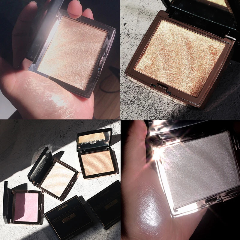 GUICAMI Highlighter Makeup Shimmer Powder Highlighter Palette Base Highlight Face Contour Golden Bronzer 240621
