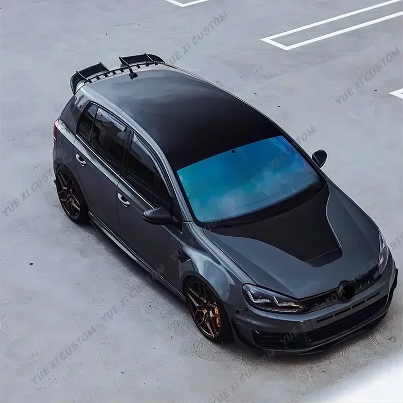 For VW Golf 6 R20 7 GTI R-Line 8 TDI TSI Wings AK Style Rear Trunk Roof Lip Spoiler Splitter Body Kit