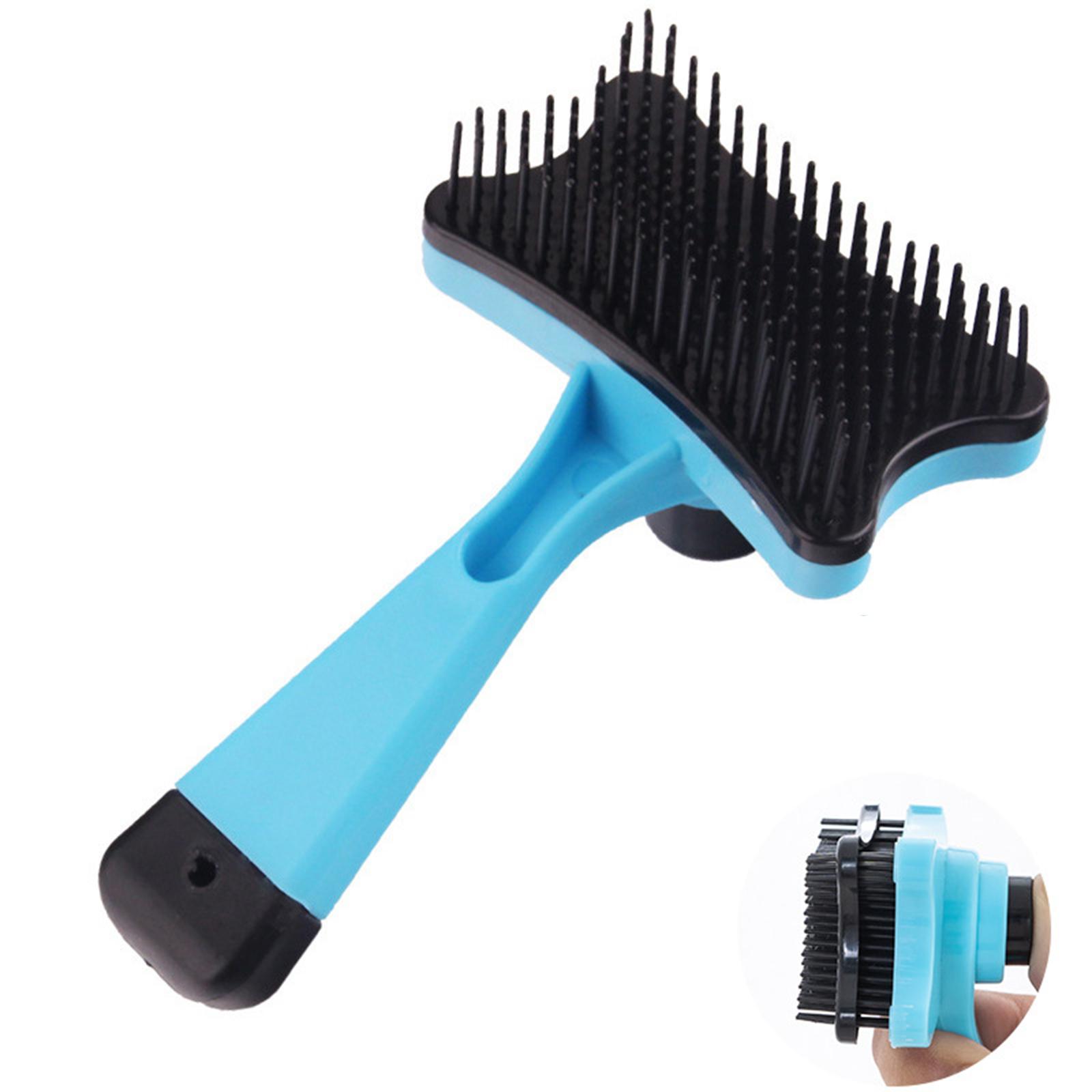 Pet Hair Removal Comb Cat Self Cleaning Brush Hair Pet Grooming Scraper Accessories Tools Remover Comb Dog Cleaning Puppy C X0H6