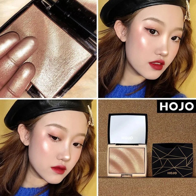 GUICAMI Highlighter Makeup Shimmer Powder Highlighter Palette Base Highlight Face Contour Golden Bronzer 240621