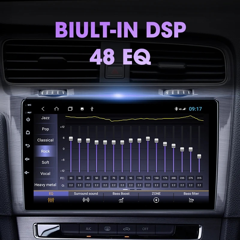 Android 12 Auto Qualcomm GPS Stereo Video Player 2din For Volkswagen VW Golf 7 MK7 GTI 2013-2018 Car Radio Carplay HD Multimedia
