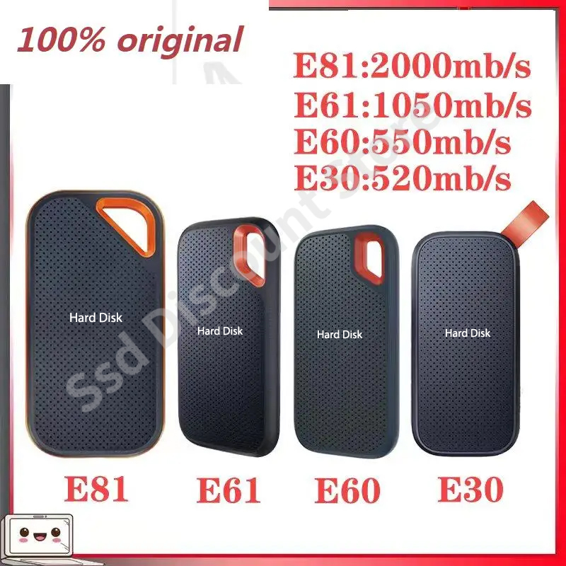 Original High Speed Portable SSD 256TB External HDD Mobile Hard Drive USB3.1 2TB 8TB SSD Storage HD Hard Disk For Laptop PS5 PS4
