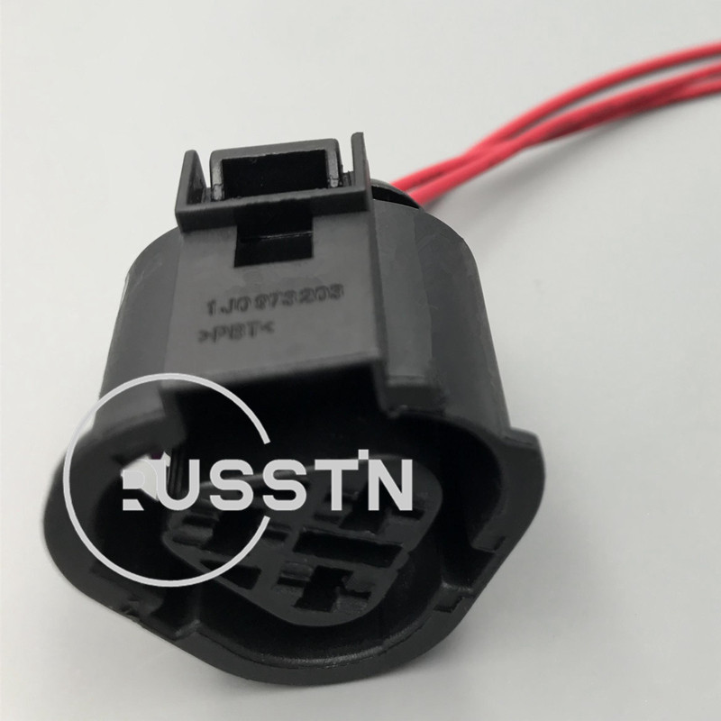 1 Set 3 Pin Temperature Control Switch Connector Coolant Rad Sensor Socket Starter For VW Jett Bora Golf 4 Beetle 1J0 973 203