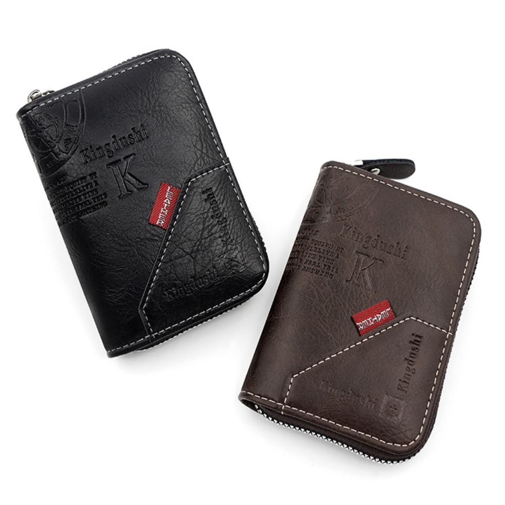 PT053,Men Hasp Small Card Wallets PU Leather Slim Mini Men's Wallet High Qaulity Short Male Purses