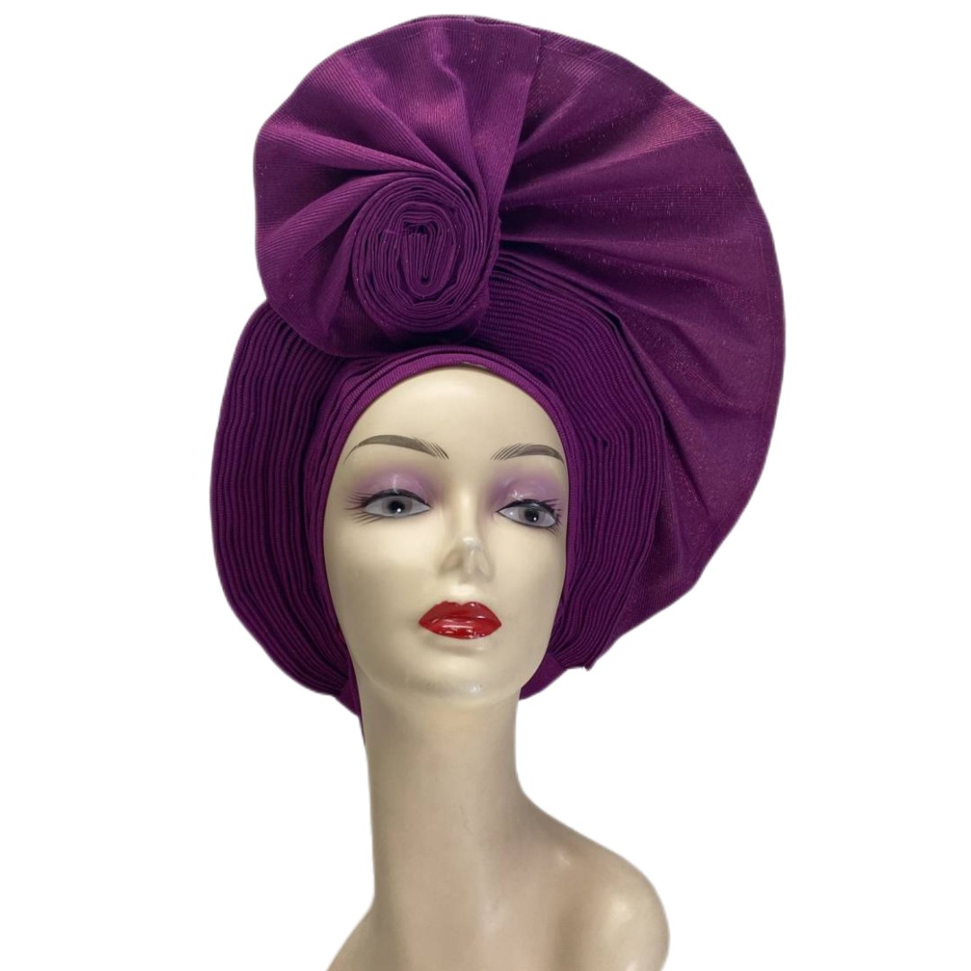 Aso Oke Nigeria For Traditional Marriage Nigeria Auto Gele Women Headtie Nice African Bonnet Hat For Lady Party