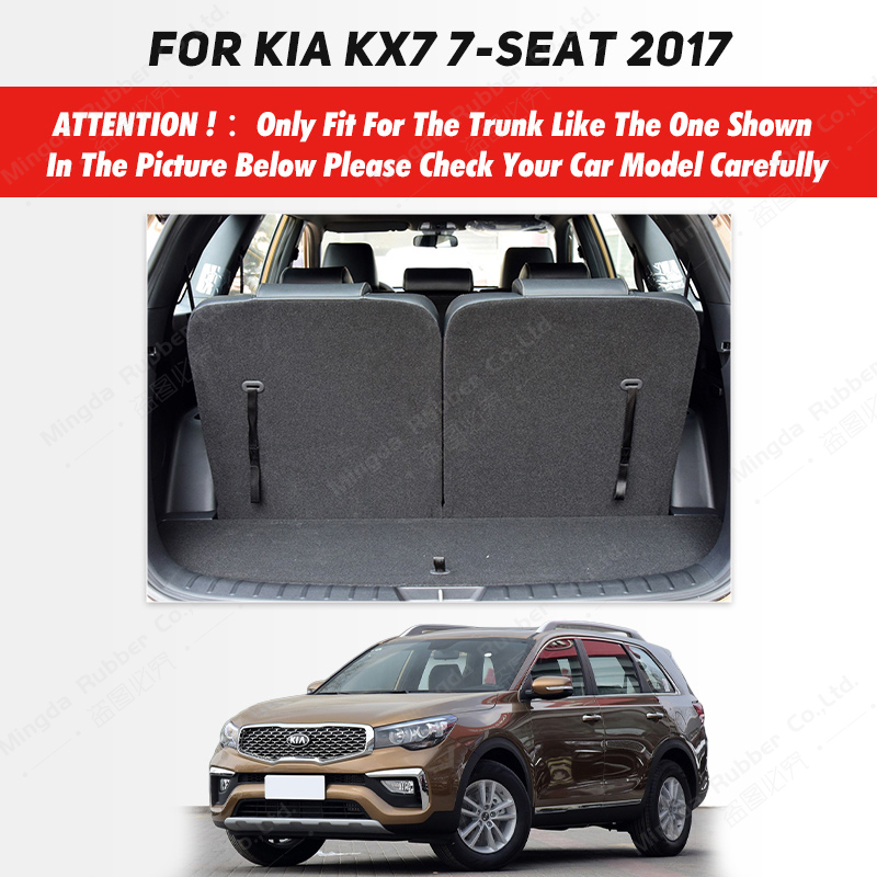 Auto Full Coverage Trunk Mat For Kia KX7 5/7-Seat 2017 Car Boot Cover Pad Cargo Liner Interior Protector Accessories 0bd1d