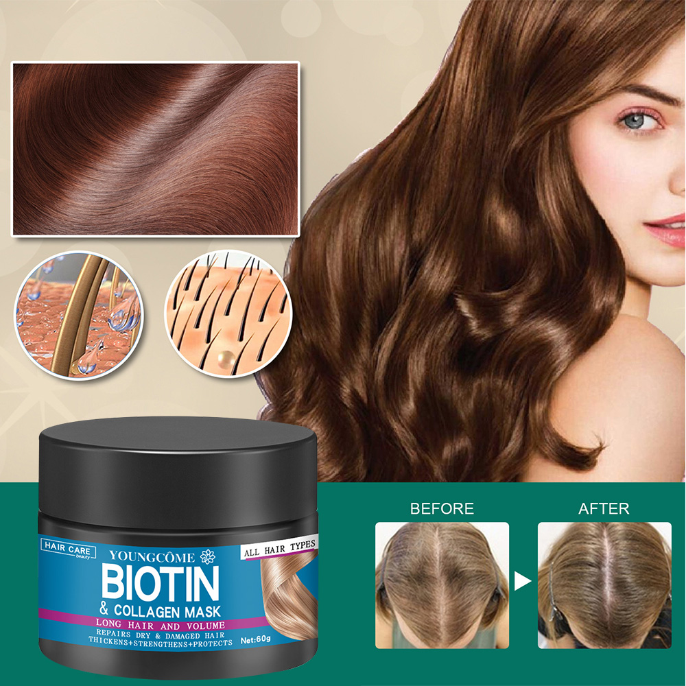 Hair Repairs Hair Mask Biotin Collagen Keratin Treatment Hair Conditioner Hair Essential Oil Nourishing for Dry Damaged Hair