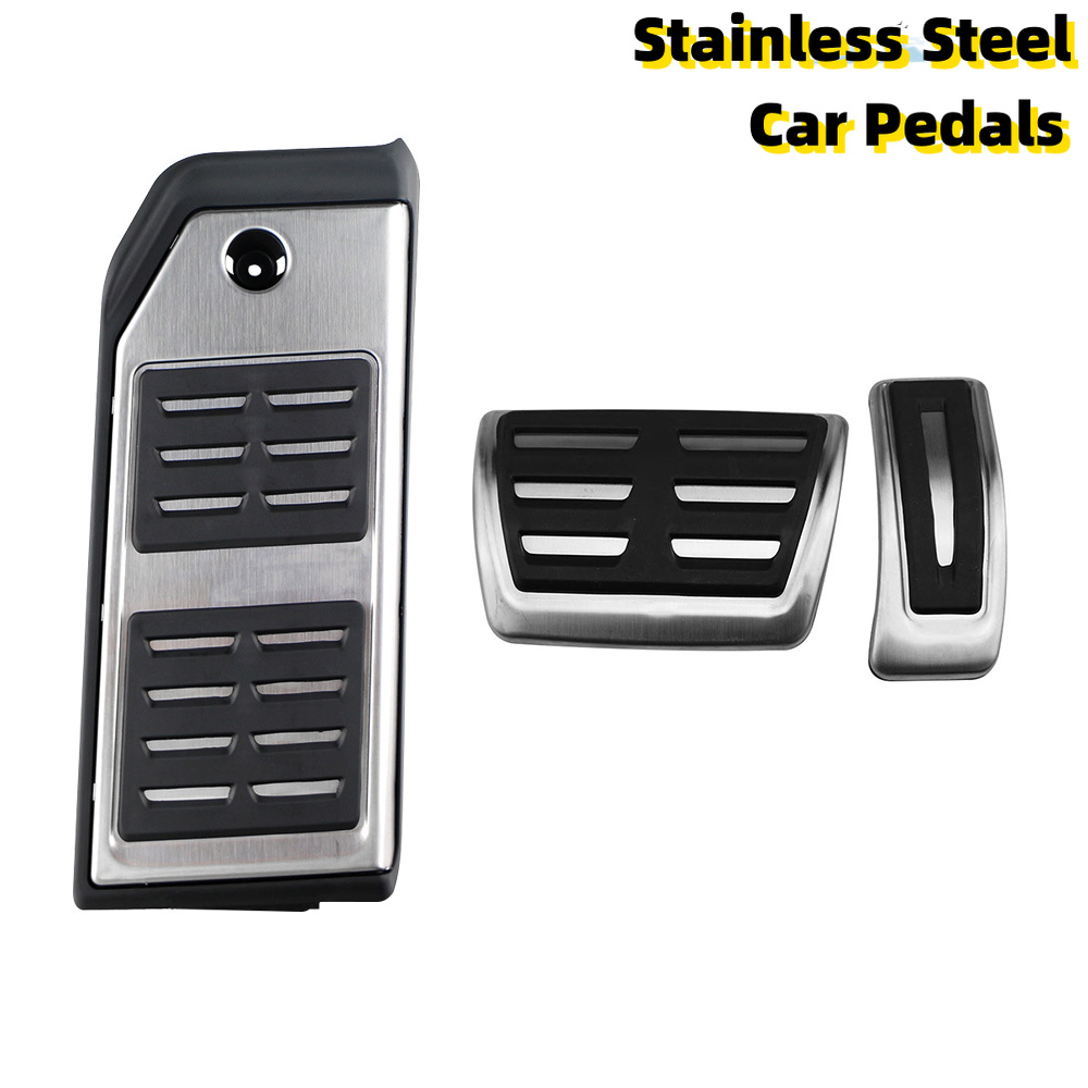 For Audi Q7 SQ7 Q8 2016-2021 Touareg 2019-21/ Porsche Cayenne 2018-21 Car Accessories Fuel Gas Brake footrest Pedal Cover Plate