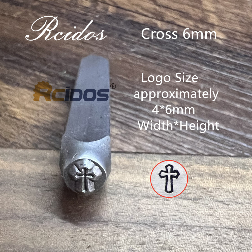 RCIDOS 6MM Infinity Heart/Cross Design Metal Jewelry Stamps,DIY Bracelet/jewelry symbols steel stamp,1pcs price