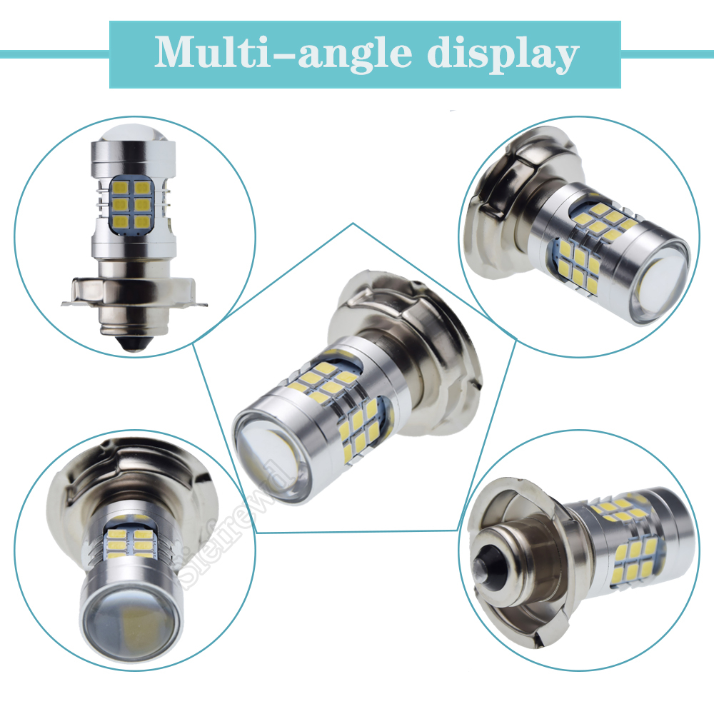 1Pcs 6V 6 Volt AC P26S LED Bulb Motorbike Headlight 3030 30 SMD Motobike Moto Light 6000K Scooter Moped ATV UTV Front Head Lamp
