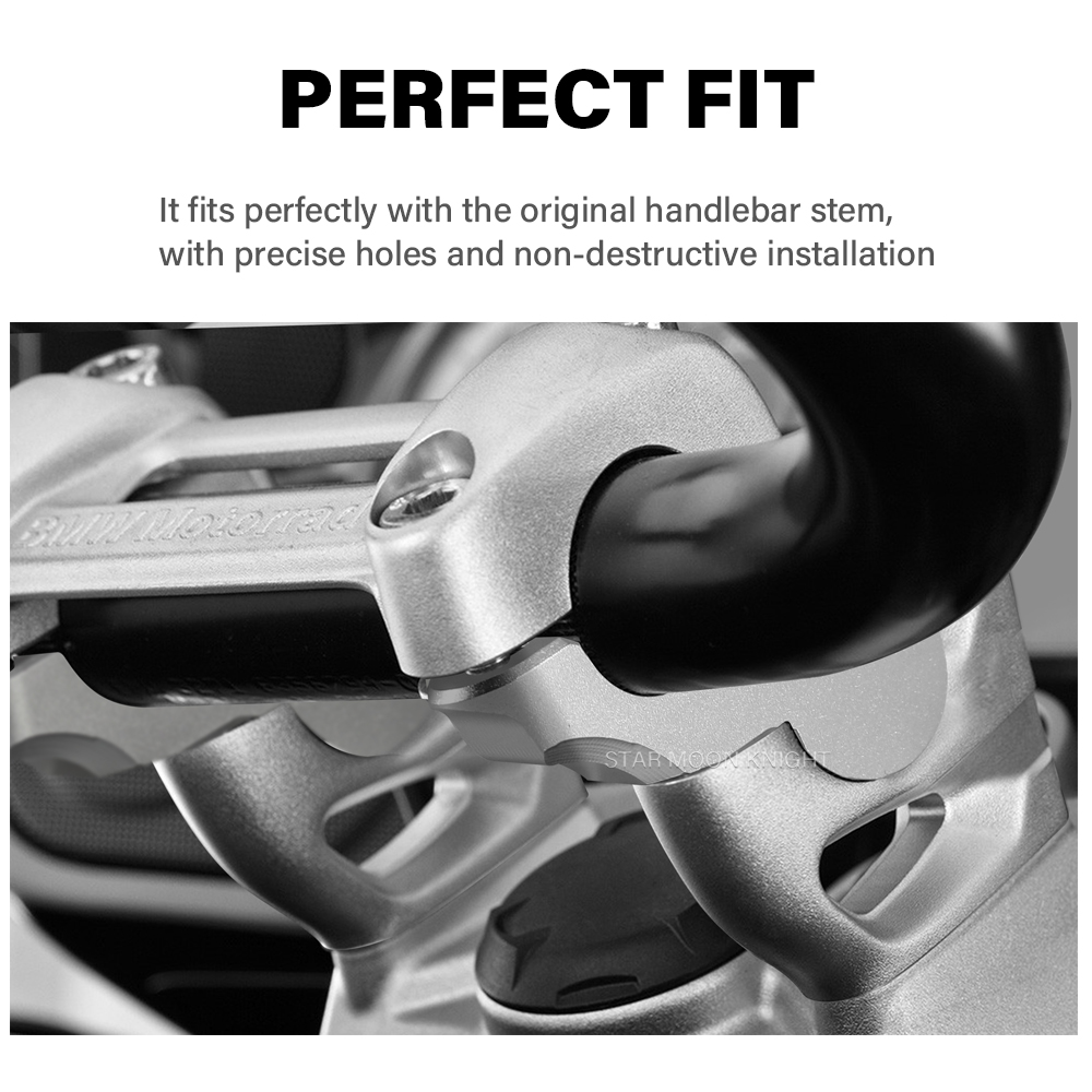Motorcycle Accessories Handlebar Riser Drag Handle Bar Clamp Extend Adapter For K 1600 B K 1600 Grand America K1600B K1600GA 0bb1b