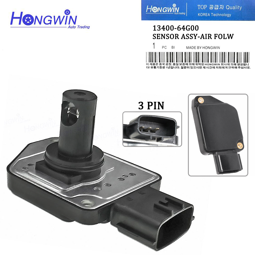 13400 64G00 New Mass Air Flow Meter MAF Sensor For Suzuki Aerio X-90 Chevrolet 30020654 91176135 1340064G00 AFH55M13 13400-77EB1
