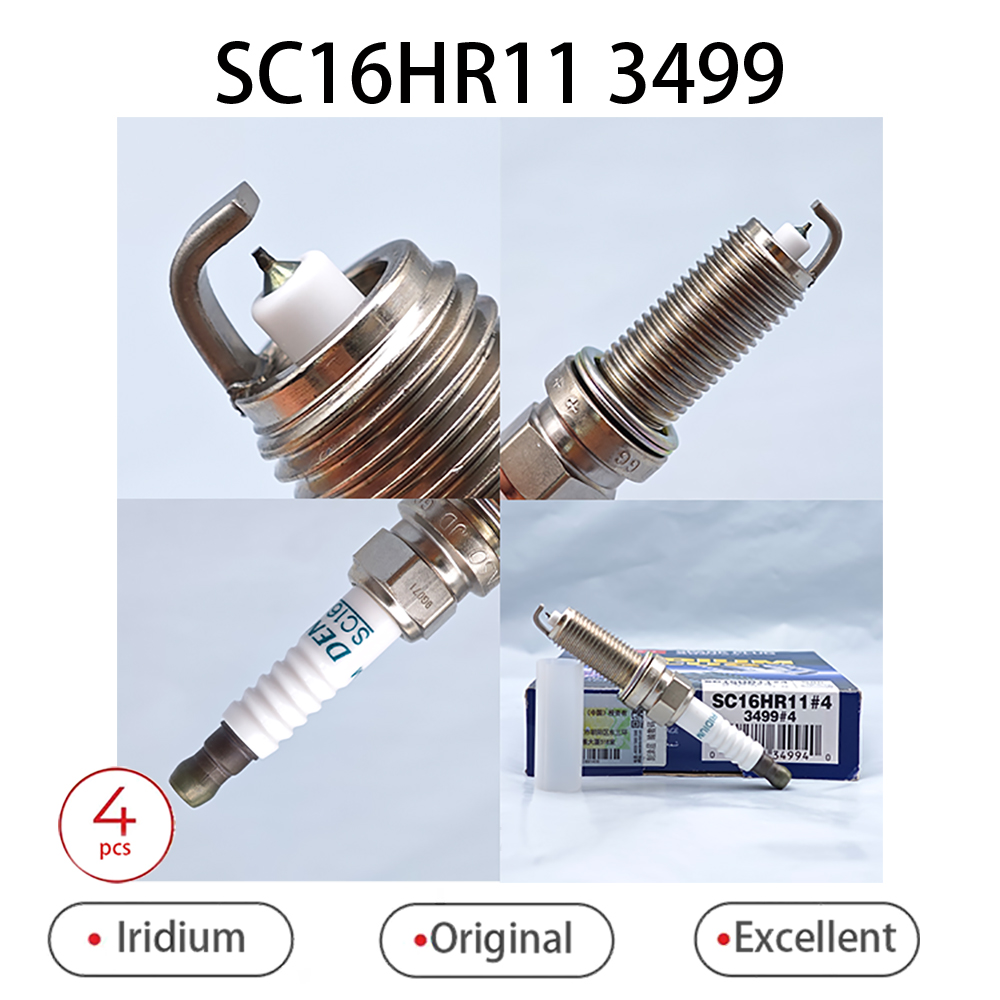 Original Iridium Spark Plug SC16HR11 3499 Adapted To Toyota dazzling Corolla dual-engine Vios OEM 90919-01275 90919-01253