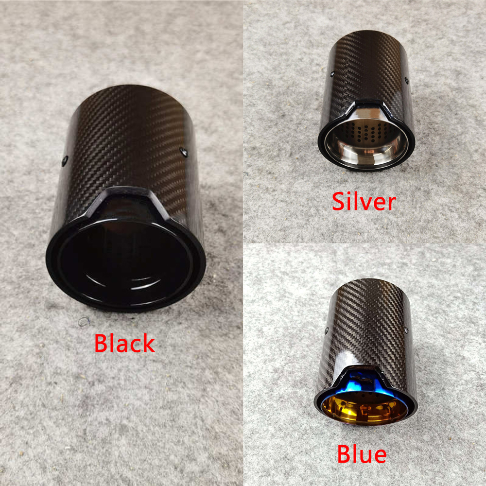 1Pc For BMW M Exhaust Pipe Universal Car For F20 F22 M135i M140i M235i M240i M335i M340i M435i M440i F87 F80 F82 F83 Muffler Tip