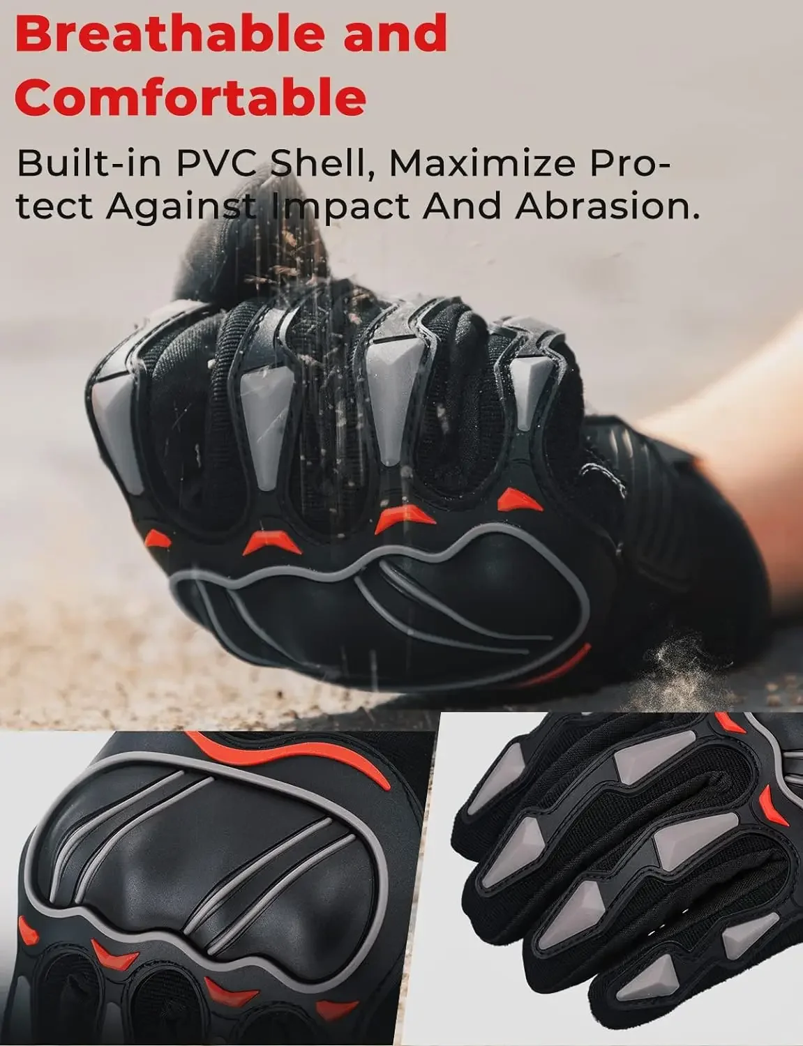 Summer Motorcycle Gloves CE 1KP Riding Gloves Hard Knuckle Touchscreen Motorbike Gloves For Dirt Bike Motocross ATV UTV