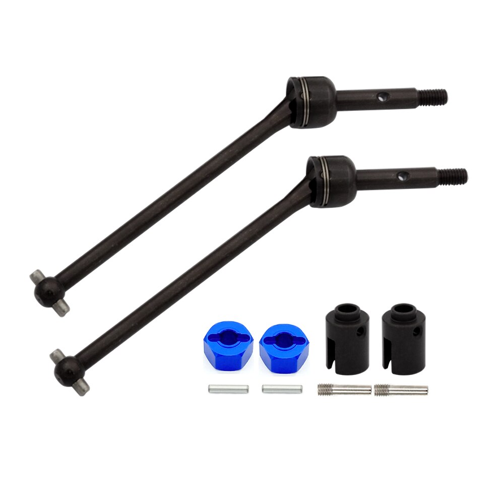4 Pcs CVD Steel Front and Rear Drive Shafts For 1/10 RC Car Traxxas Slash Rustler Stampede Hoss VXL 4X4 2WD Upgrade Parts
