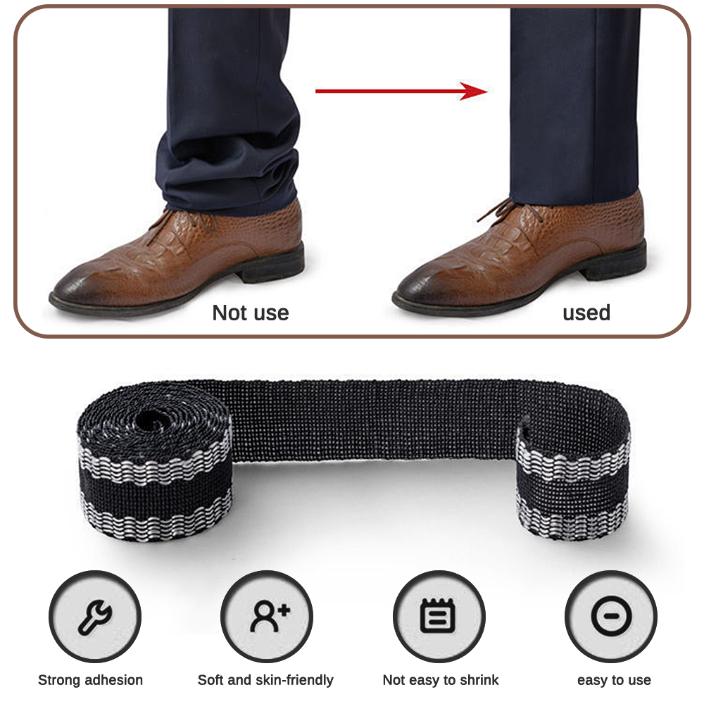 Self-Adhesive Pant Paste Tape Trousers Legs Edge Shorten Patch Clothing Iron-On Hem Fabric Tape DIY Sewing Supplies