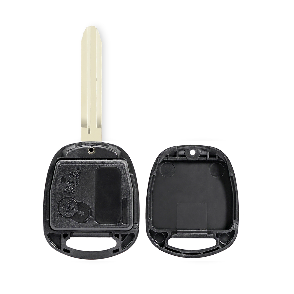 KEYYOU Remote Car Key Shell Case For Toyota Camry Land Cruser 120 Prado 2 Buttons 433MHz TOY43 Blade ID67 / ID68 Chip P/N 50171