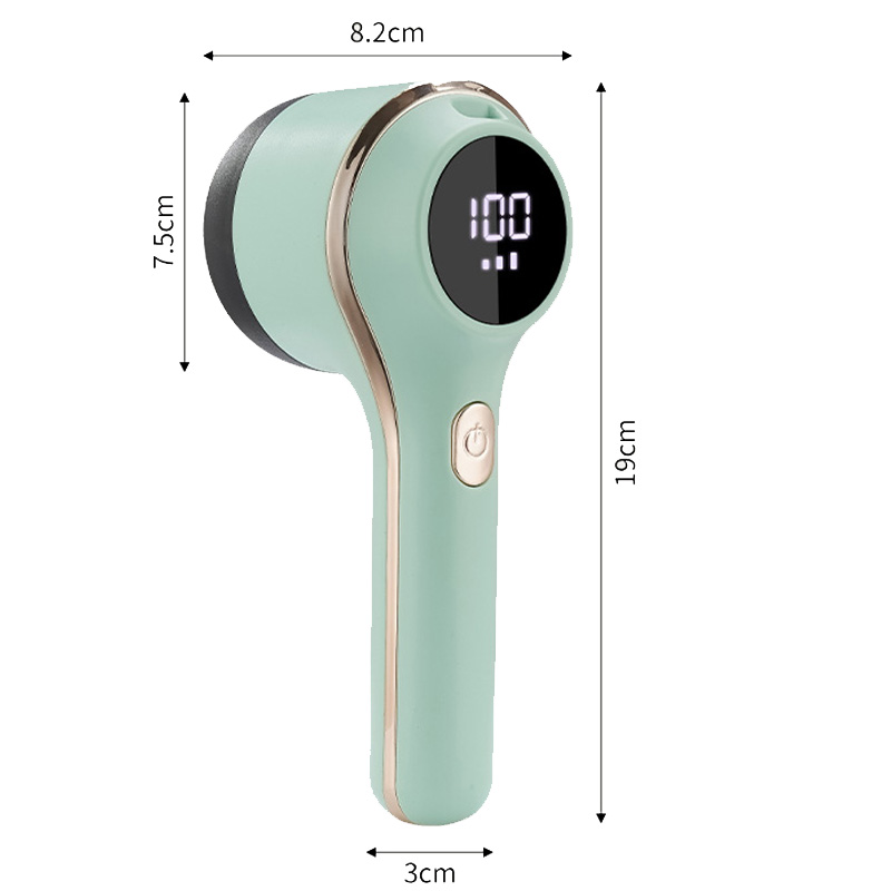 Electric Lint Remover Shaver with LED Digital Display Sweater Couch Fabric Pill Shaver for Sweater Couch Clothes