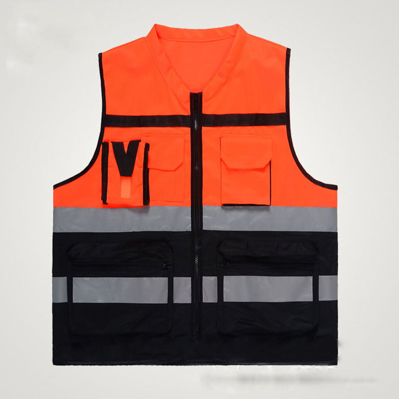 High Visibility Reflective Vest Working Clothes Motorcycle Cycling Sports Outdoor Reflective Safety Clothing Reflective Jacket