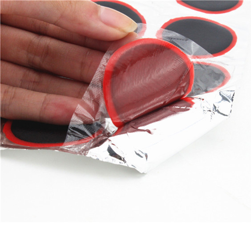 48pcs Rubber Bike Tire Patch Bicycle Repair Tool Multi-Purpose Tire Repair Kit Cycling Bike Tyre Inner Tube Puncture Repair Tool