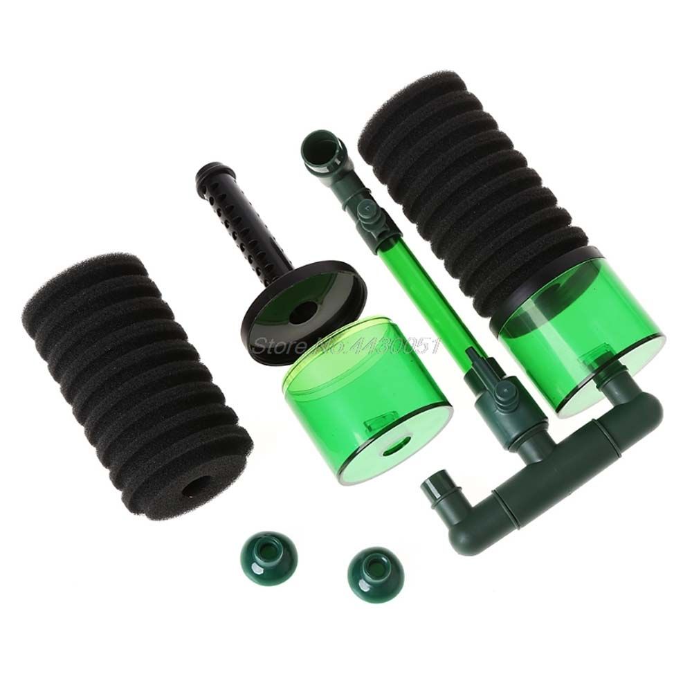 Biochemical Sponge Filter Double Head Sponges Practical Foam Filter Aquarium Sponge Filter QS-100A QS-200A Fish Tank Equipment