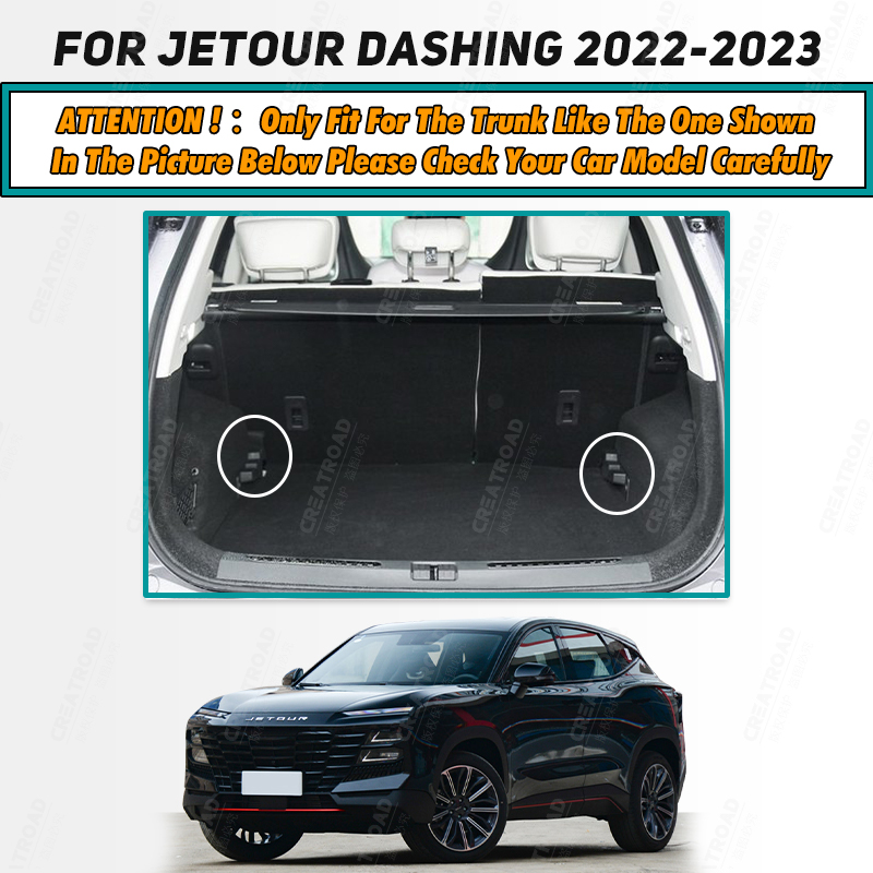 Auto Full Coverage Trunk Mat For Jetour Dashing 2022-2024 23 Anti-Dirty Car Cover Pad Cargo Liner Interior Protector Accessories 75eca