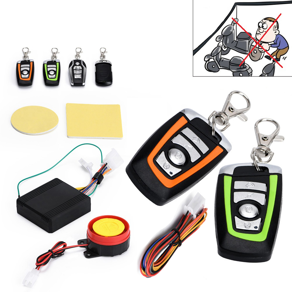 OYOTE Anti-theft Security Alarm System Engine Start Remote Control Key Fit For Universal Scooter Motorcycle