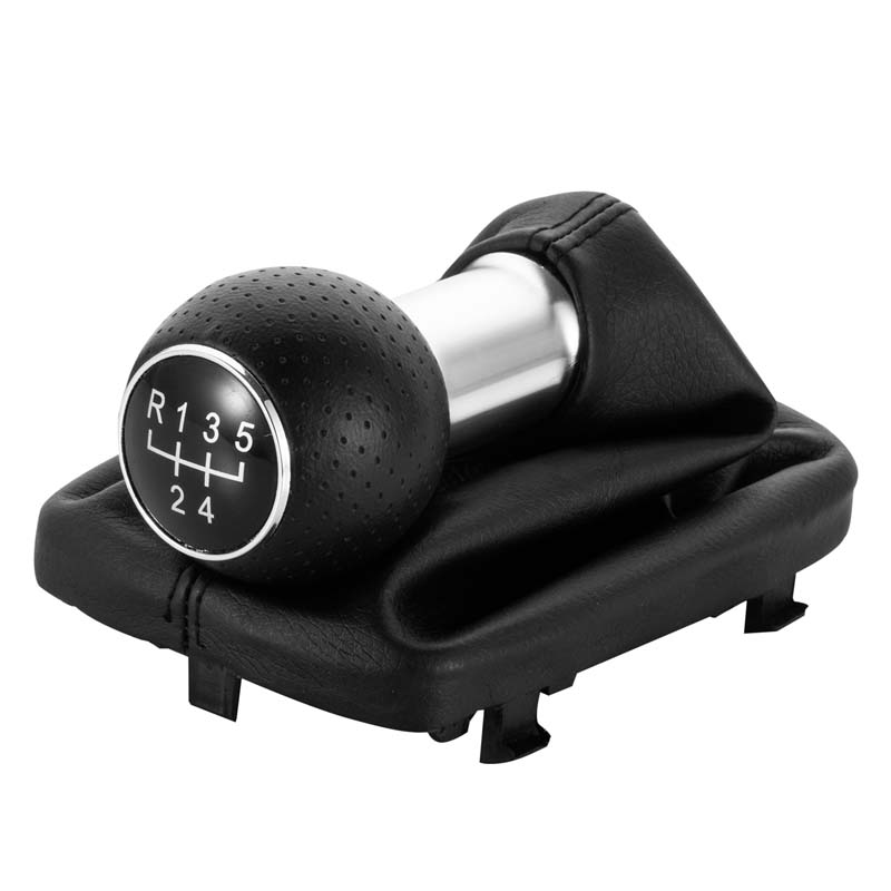 12mm 5/6 Speed Manual Gear Shift Knob Shifter Lever Handle Head Gaiter Boot Cover for Audi A3 S3 2001 2002 2003 Car Accessories 90b83