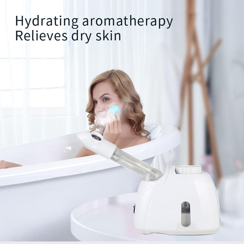 Newest Hot and Cold Sprayer Nano Mist Ozone Facial Spa Vapor Face Steamer Moisturizer Electric Support Stable Vaporizer Volcano 2d043