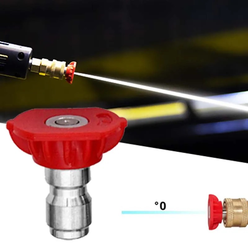Car High Pressure Gun Cleaner Soap Foam Sprayer Nozzles Quick ReleaseTip Fitting 0 15 25 40 Degree Water Jet Washing Tools