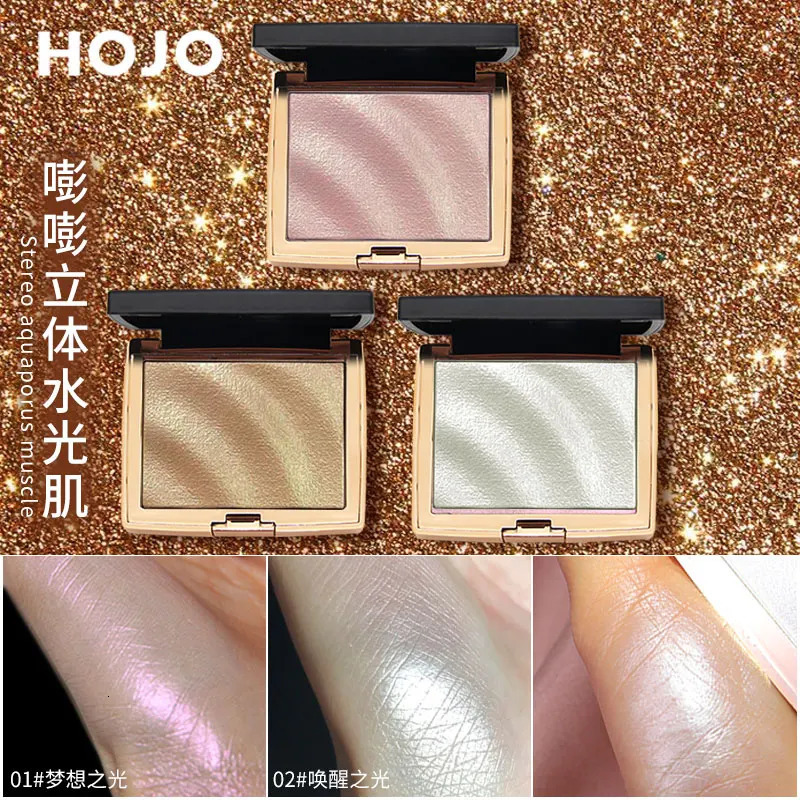 GUICAMI Highlighter Makeup Shimmer Powder Highlighter Palette Base Highlight Face Contour Golden Bronzer 240621