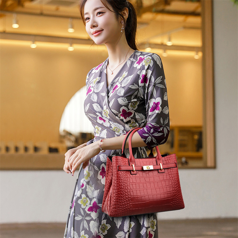 Bags Women: Soft Leather Shoulder Purses - Elegant Casual Tote Ladies, Multi-Sac Handbag Design For Daily Use