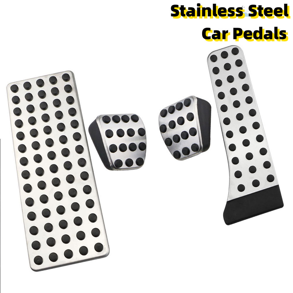 Car Accessories Brake Clutch Pedal Pad Covers For Mercedes Benz W124 W202 W203 W140 W208 W210 W211 W220 R170 R171 R-Class AT/MT