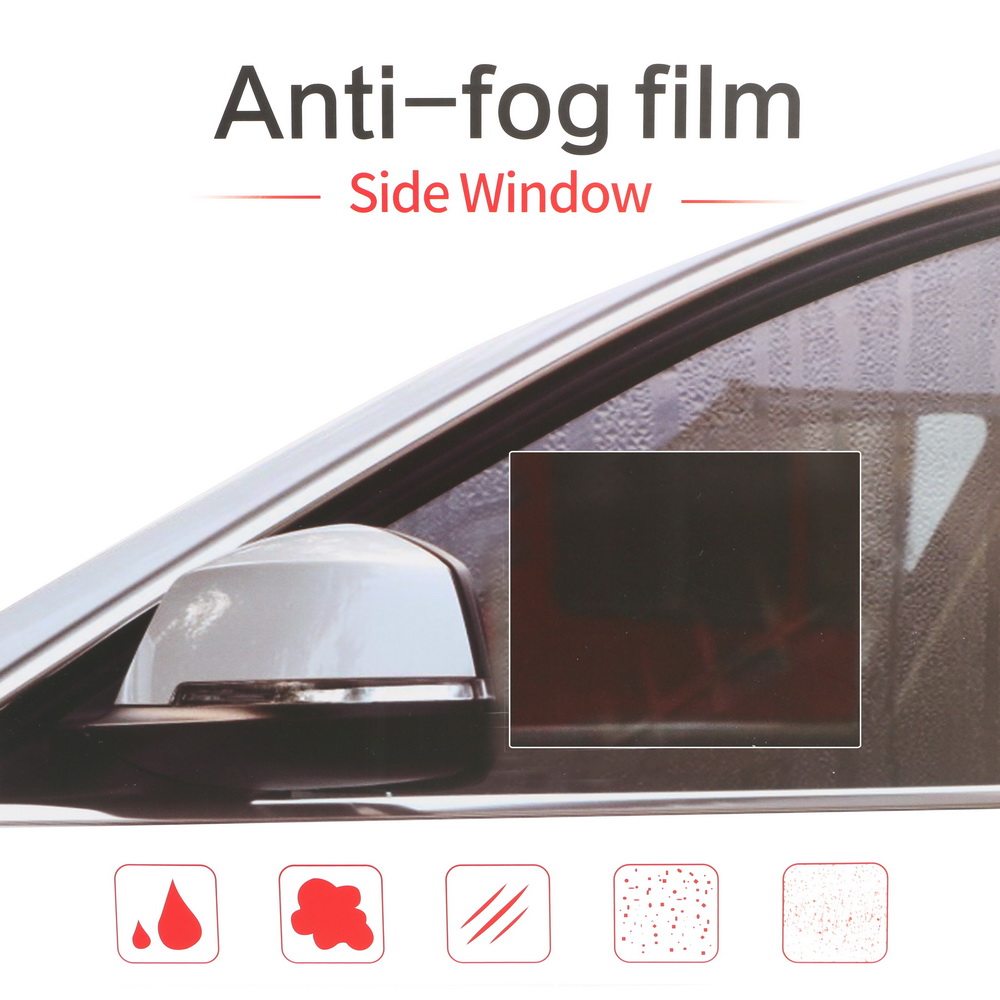 2pcs Car Stickers Side Window Protective Film Rear View Mirror Membrane Anti Fog Glare Waterproof Automotive Accessories
