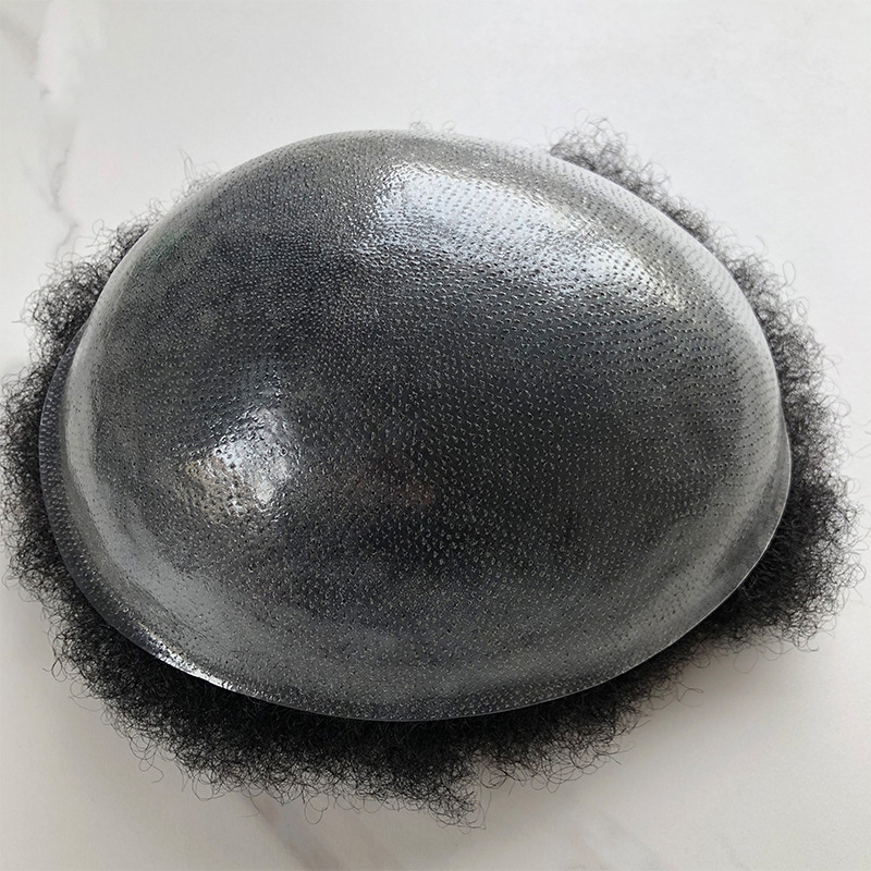 Men Real Hair Blocks Popular Handmade Products in Europe and America African Curly Men Hair Care Products High-density Hair Blocks