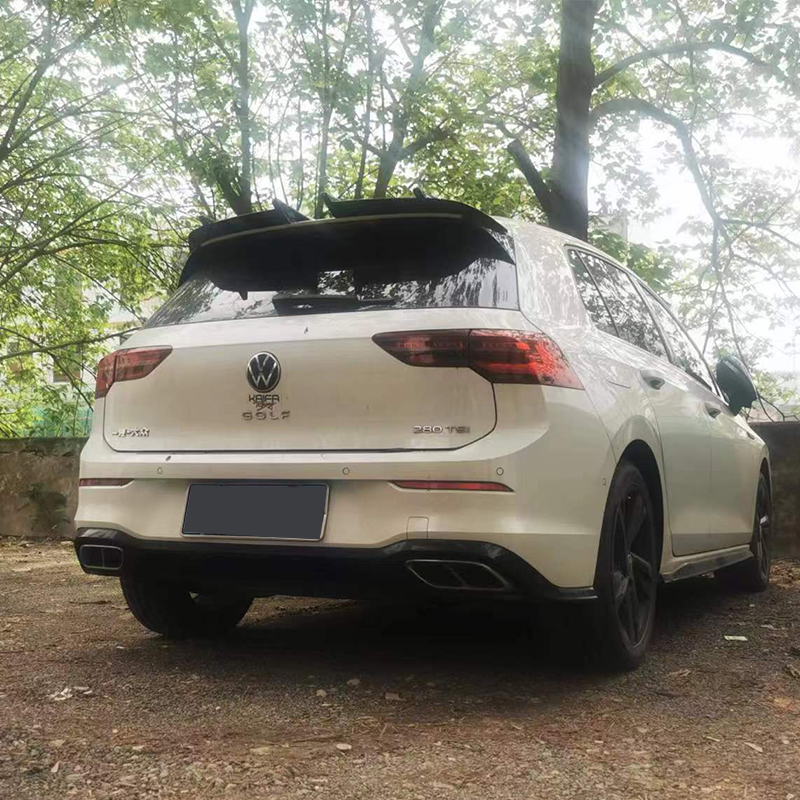For VW Golf 6 R20 7 GTI R-Line 8 TDI TSI Wings AK Style Rear Trunk Roof Lip Spoiler Splitter Body Kit