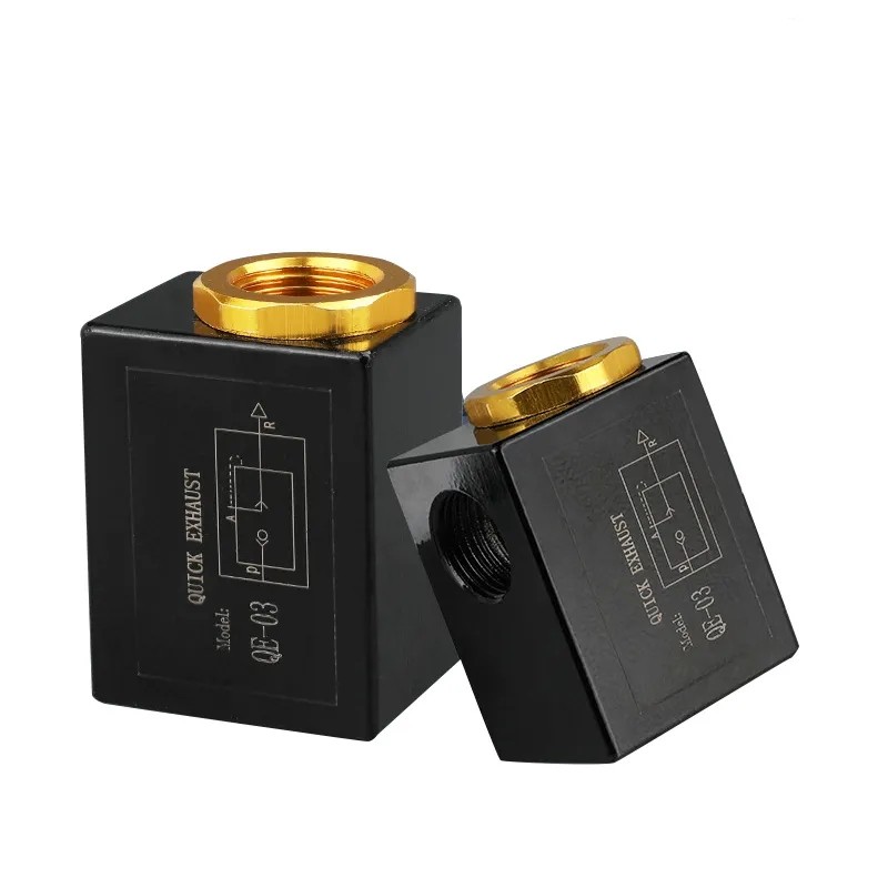 High Quality Pneumatic Air Quick Release Exhaust Vae QE-02/03/04 1/8 1/4 3/8 1/2 BSP Thread