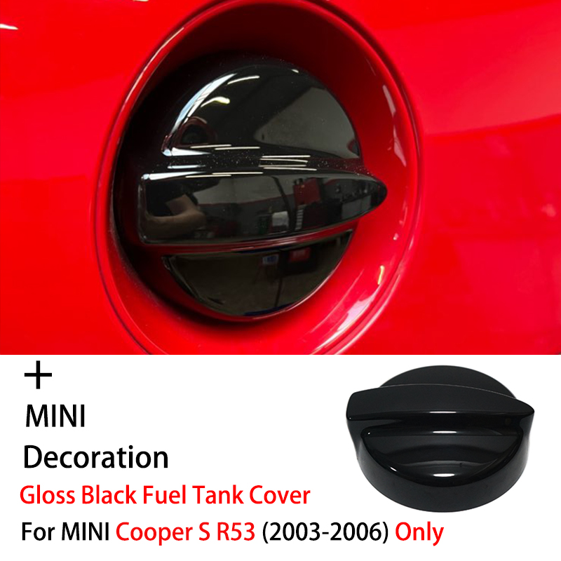 For MINI Cooper S R53 2003-2006 Brand New Plastic Ray Style Black Fuel Tank Cover Car-Styling Auto Accessories