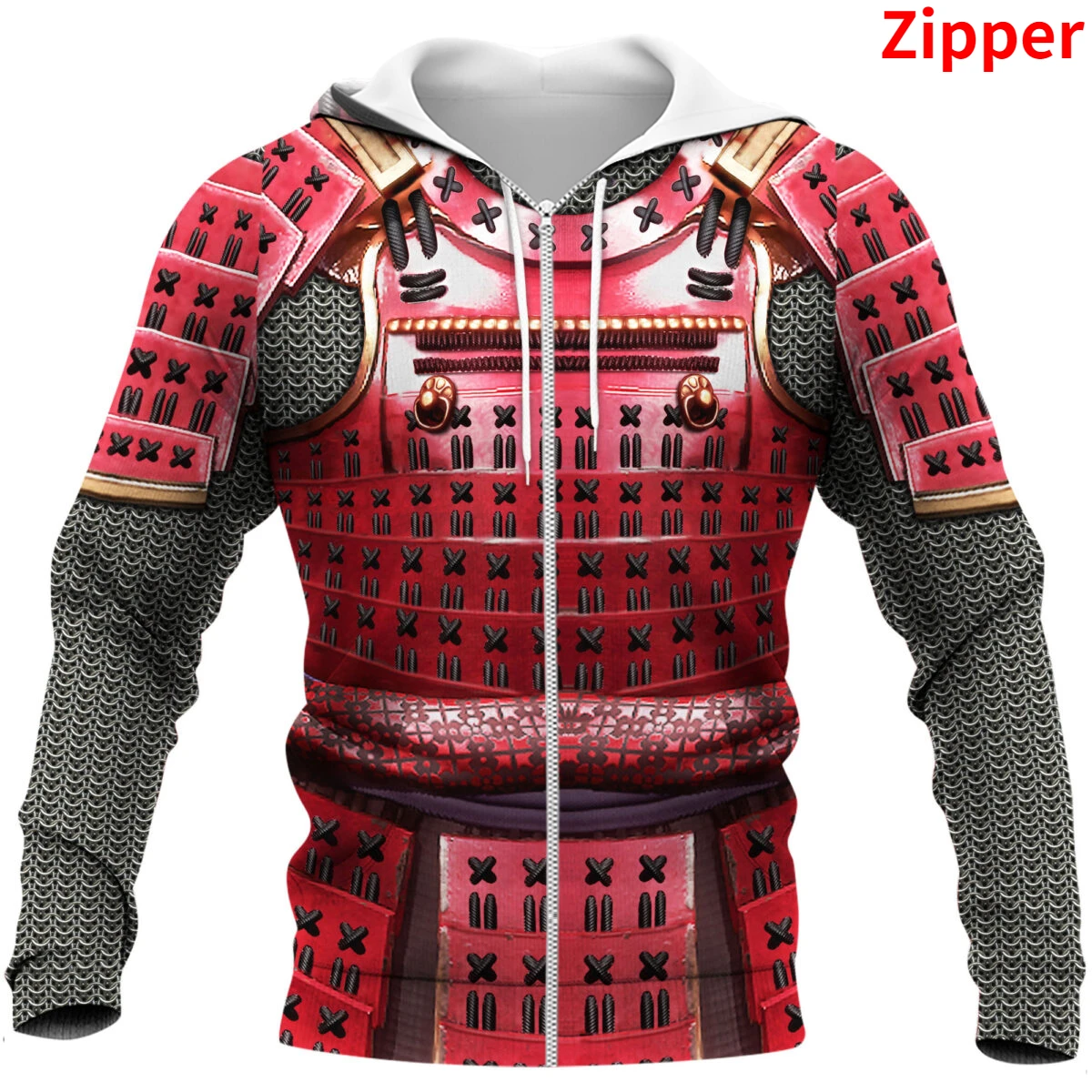 MSIEESO Men Hoodie Japanese Samurai Armor Tattoo 3D All Over Printed Hoodies Sweatshirt Women Zipper Tracksuit Jacket Pullover