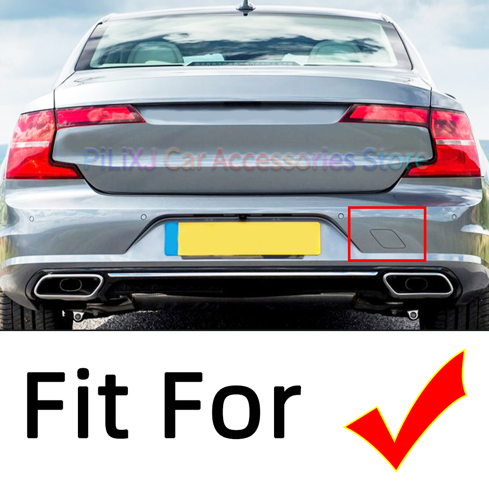 Auto Rear Bumper Towing Hook Eye Cover Cap For VOO S90 2017 2018 2019 31383298/398400101 Tow Hauling Trailer lid Garnish Trim 8f994 5 2d50b