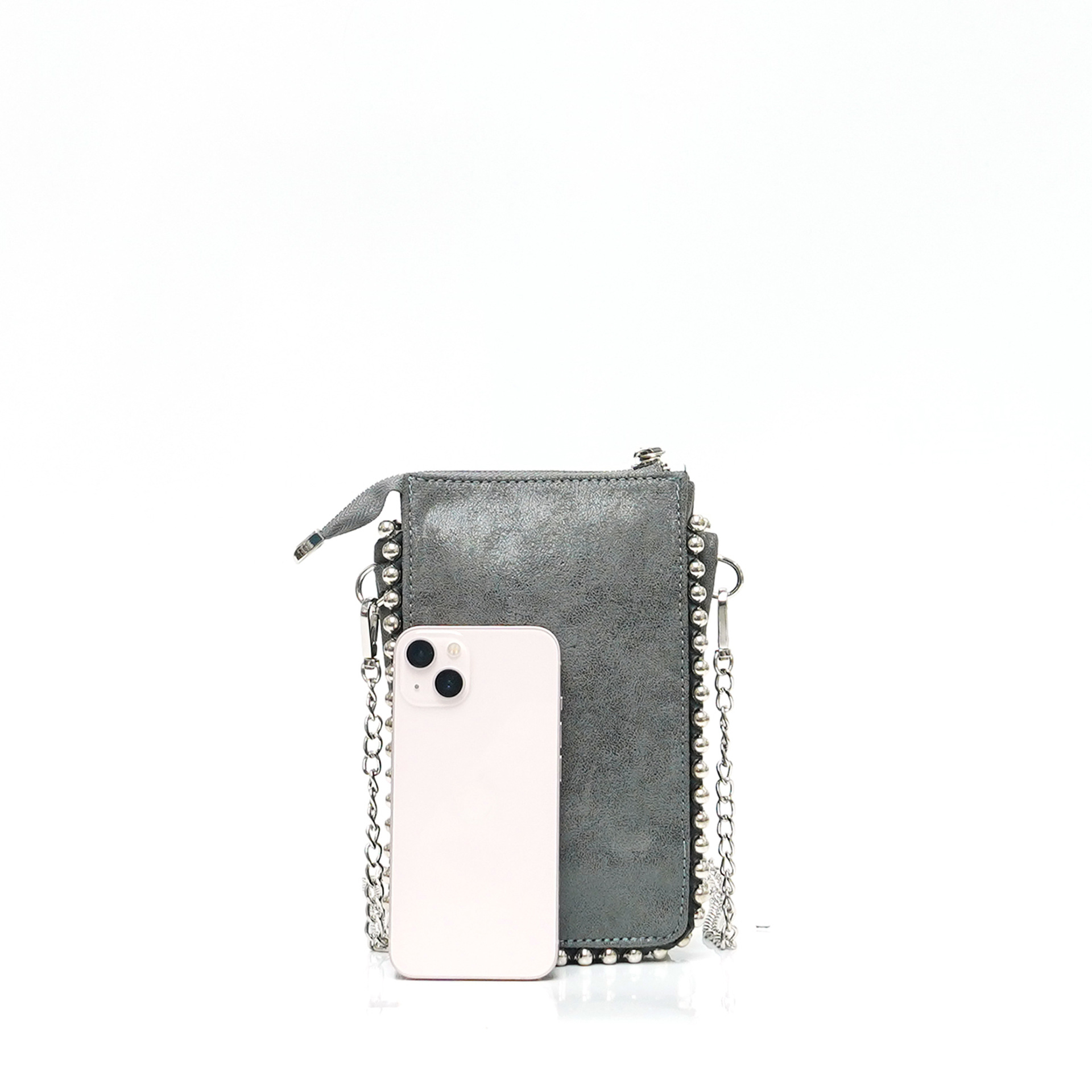 Summer New Arrivals Rivets PU Leather Crossbody Bags for Women Small Flap Chain Lady Shoulder Messenger Bag Quality Jeans Purse