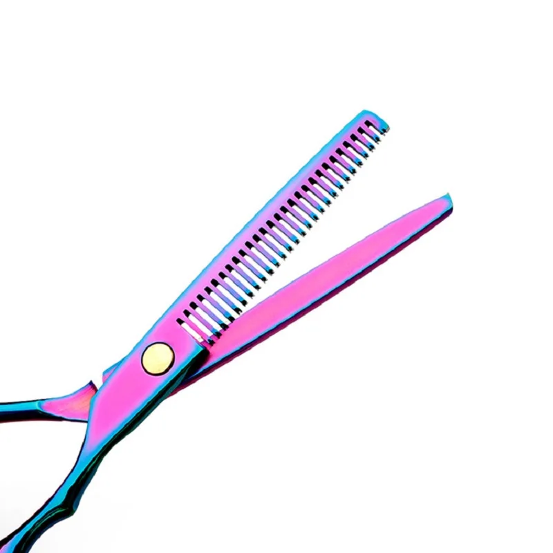 Hair Professional Scissors 6.0 Hairdressing Scissors Thinning Barber Scissor Set Hair Cutting Scissors smile