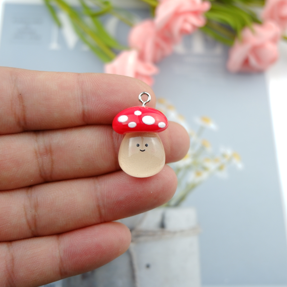 Flower Duck Mushroom Charms for Jewelry Making Diy Earring Bracelet Pendant Accessories Findings Phone Making Bulk Wholesale