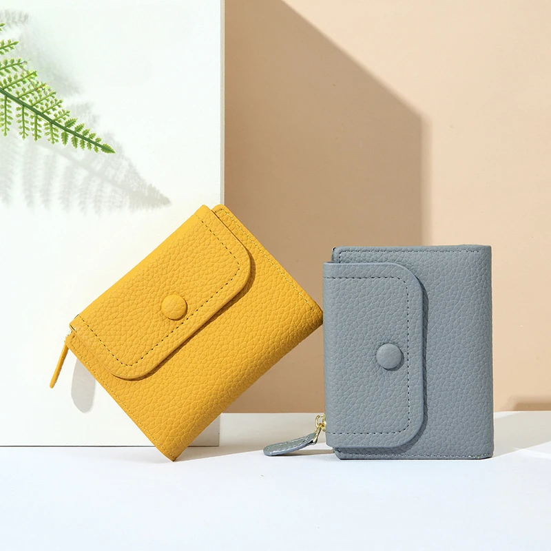 Small Pu Leather Women Wallet Mini Lady Coin Purse Pocket Yellow Female Wallet Girl Purse Brand Designer Women Purse