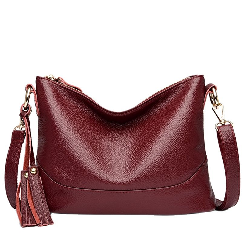 Crossbody Bags Soft Leather Women Brand Designer Ladies Handbag Purses Travel Female Shoulder Bag Large Capacity Adjustable Strap