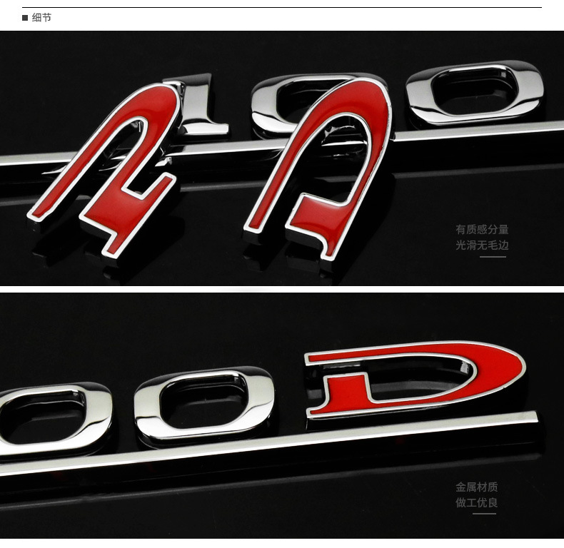 P75D P85D P90D P100D Underline ABS Letters Emblem for Tesla Model 3 Model X Model S Car Styling Trunk Badge Sticker Red Black