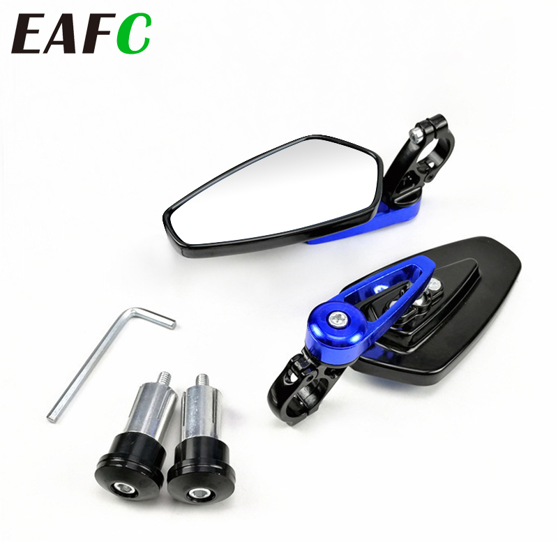 7/8" 22mm Bar End Rear Mirrors Motorcycle Accessories Motorbike Scooters Rearview Mirror Side View Mirrors Moto for Cafe Racer